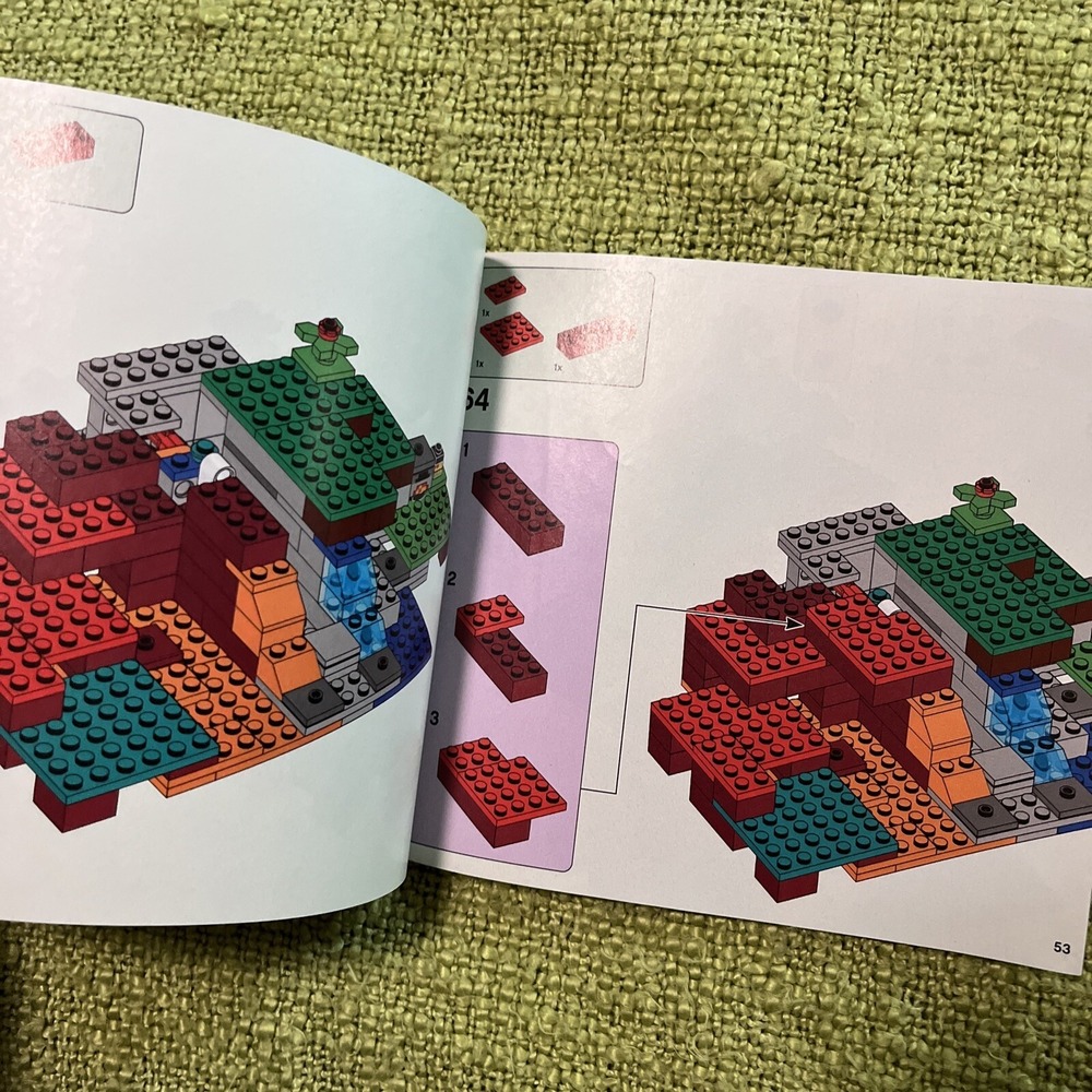 LEGO Minecraft: The Ruined‎ Portal (21172) Instruction Manual Booklet Only - Picture 3 of 4